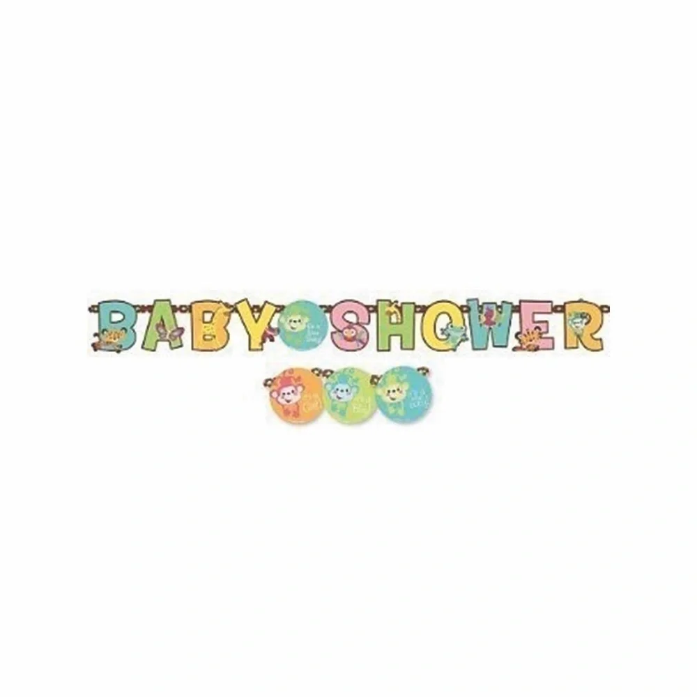 Fisher Price Baby Shower Jumbo Letter Banner Kit (6ft)